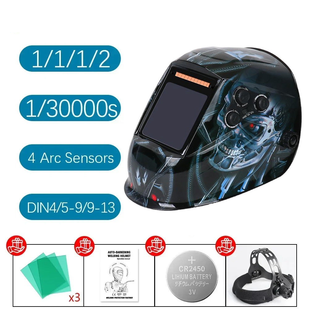 🔥 Auto Darkening Welding Helmet with 100x97mm XL View | 0.04s Reaction⚡4 Sensor True Color🌟【Pro Welder Edition】DIN4-13 Optical for Metal/Car Repair - 360° Comfort Headgear 🔥 Auto Darkening Welding Helmet with 100x97mm XL View | 0.04s Reaction⚡4 Sensor True Color🌟【Pro Welder Edition】DIN4-13 Optical for Metal/Car Repair - 360° Comfort Headgear